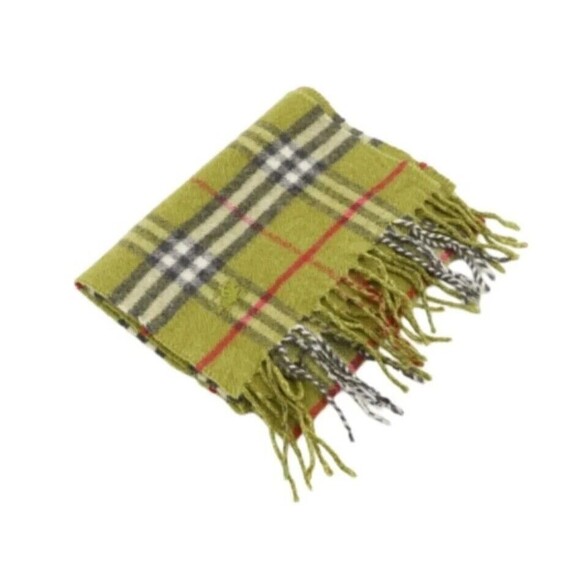 Burberry Cashmere/Merino Wool Nova Check Fringe Scarf Made in Scotland - Picture 1 of 5